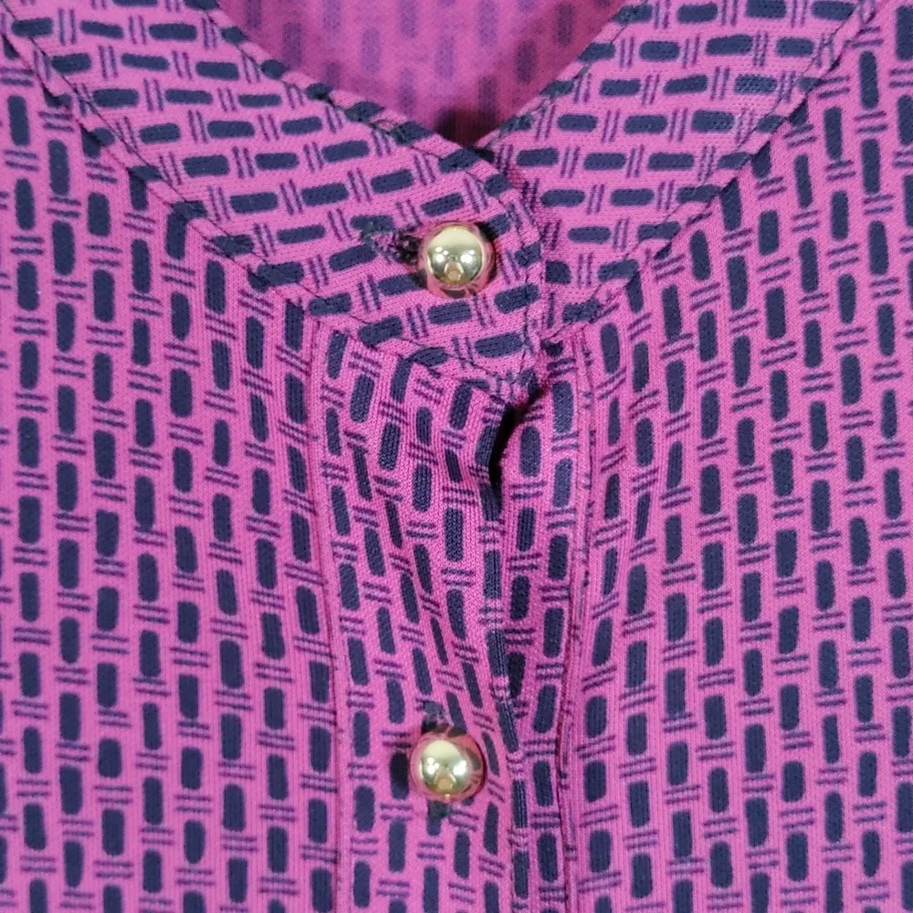 Tory Burch Purple Midi Shirt Dress with Black Belt - Size XS